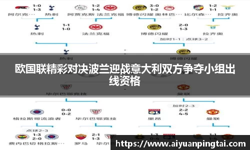 欧国联精彩对决波兰迎战意大利双方争夺小组出线资格